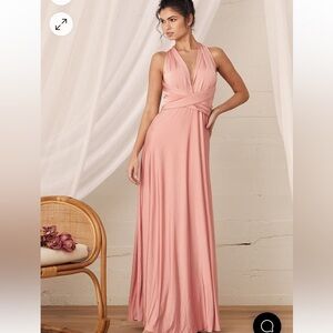 Lulus convertible blush pink Dress